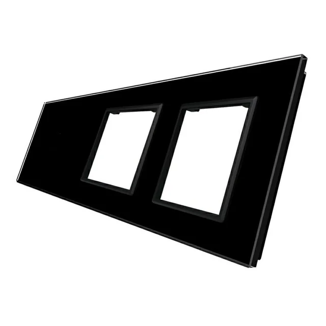 Panel triple de vidrio WELAIK 0+zás+zás - negro