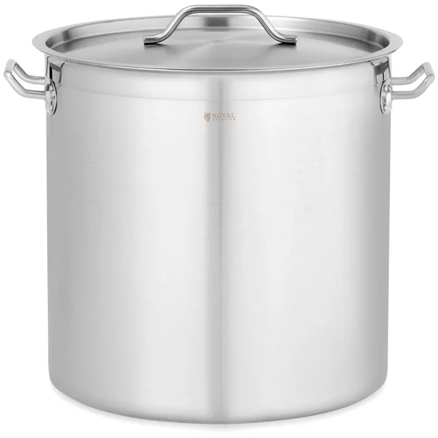 Panela de aço inox 50L com tampa | RC-SSIP50