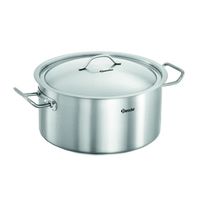 Panela de aço inox com tampa 10,4l Bartscher