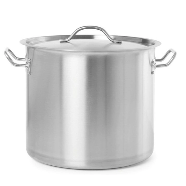 Panela De Aço Inox Com Tampa 32l Ø40 Cm Hendi