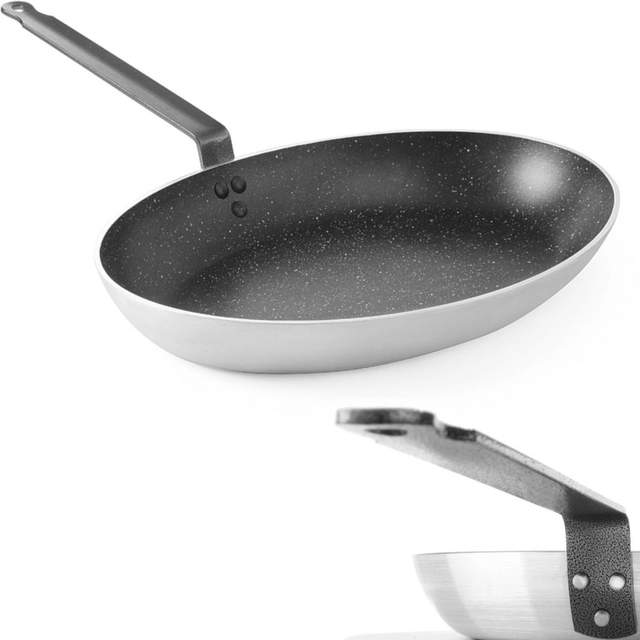 Panela de peixe oval com revestimento de mármore 280x400mm - Hendi See More 627716