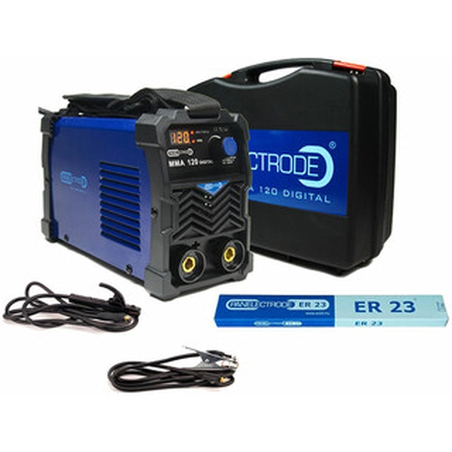 Panelelectrodo MMA 120 Soldadora inversora de electrodo revestido digital VRD 20 - 120 A | 230 V