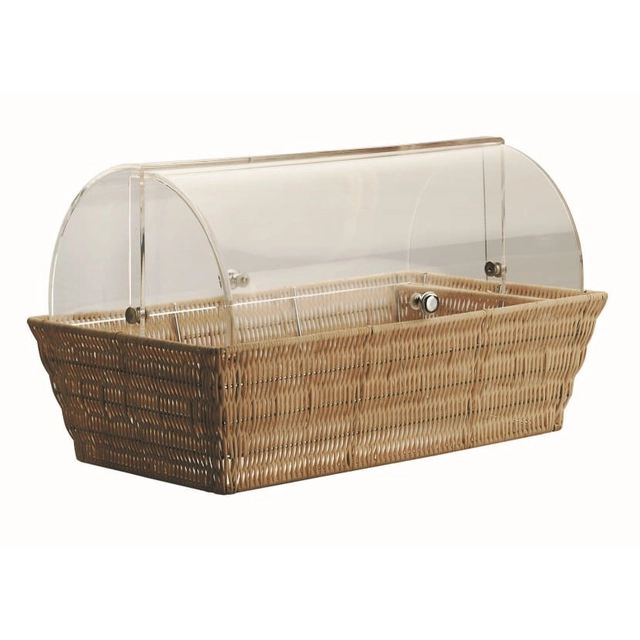 Panier rectangulaire avec couvercle roll-top