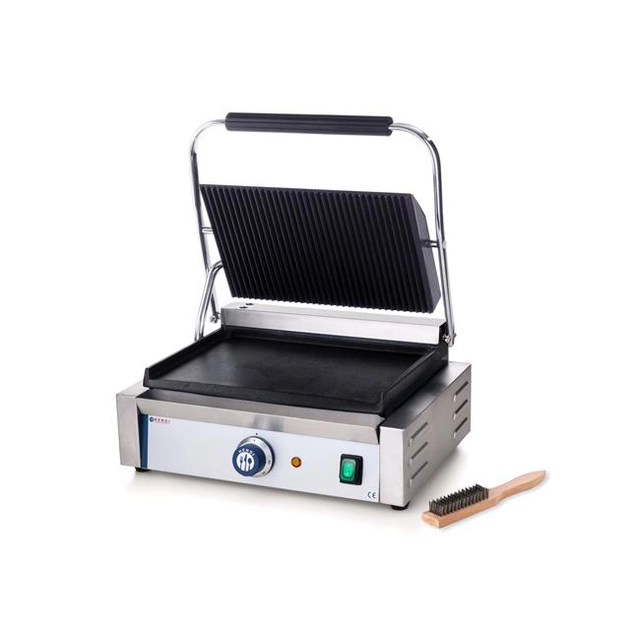 PANINI contact grill - grooved-smooth