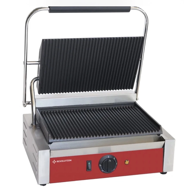 Panini räfflade kontaktgrill