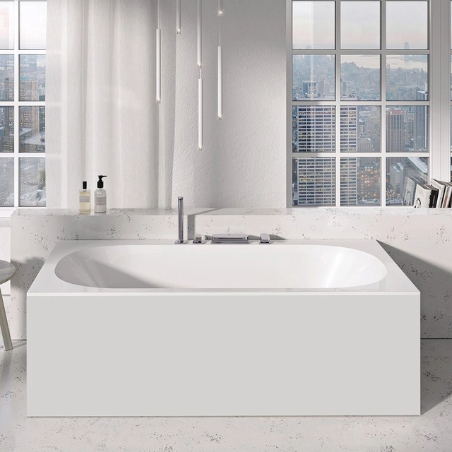 Panneau de finition MDF pour salle de bain Ravak, façade, 180 blanc