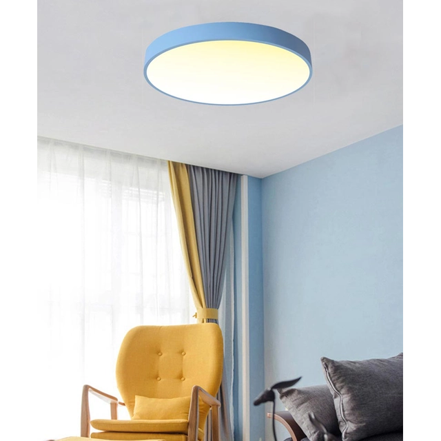 Panneau LED design bleu LEDsviti 500mm 36W blanc chaud (9797)