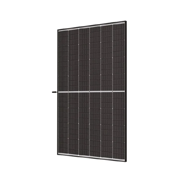 Pannello fotovoltaico Trina 420W, tagliato a metà, cornice nera, backsheet bianco, cornice 30 mm