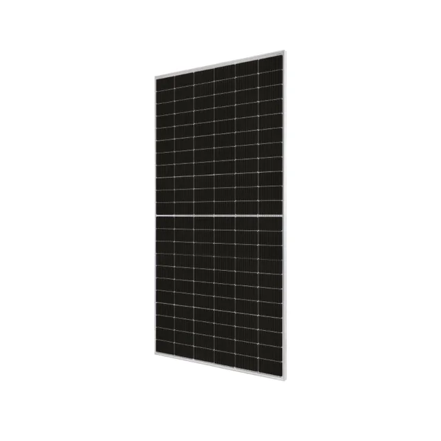 Panou fotovoltaic JA 500 Wp, eficiență 21,1%, celule semi-tăiate, MC4/EVO2, conector multi-BB, cadru negru