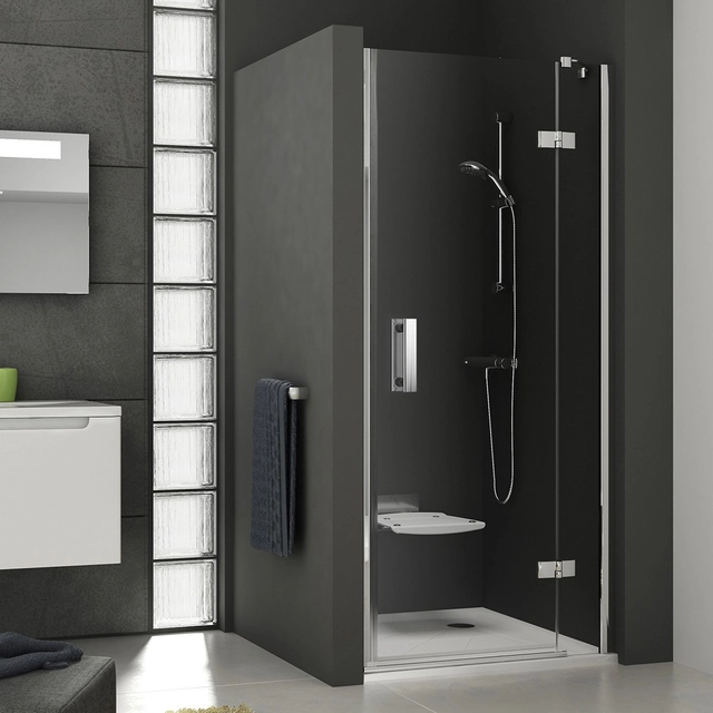 Pantové sprchové dveře Ravak SmartLine, SMSD2-100, (B) R chrom+transparentní sklo