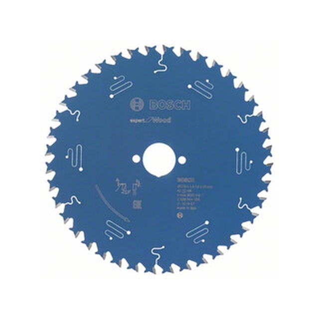 Pânză de ferăstrău circular Bosch 210 x 30 mm | numărul de dinți: 40 db | latime de taiere: 2,4 mm