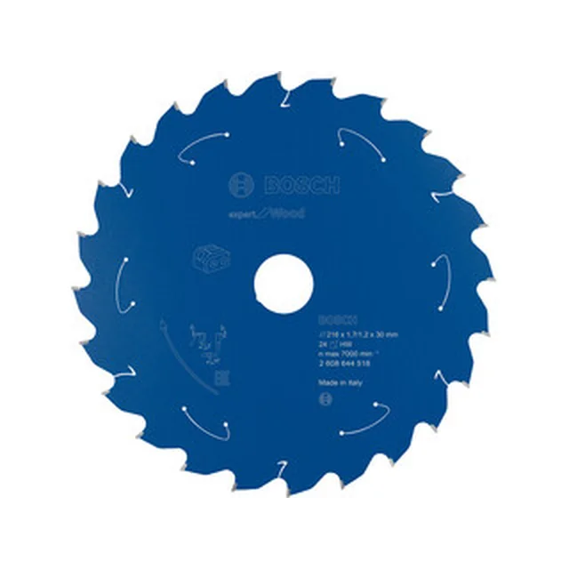 Pânză de ferăstrău circular Bosch 216 x 30 mm | numărul de dinți: 24 db | latime de taiere: 1,7 mm