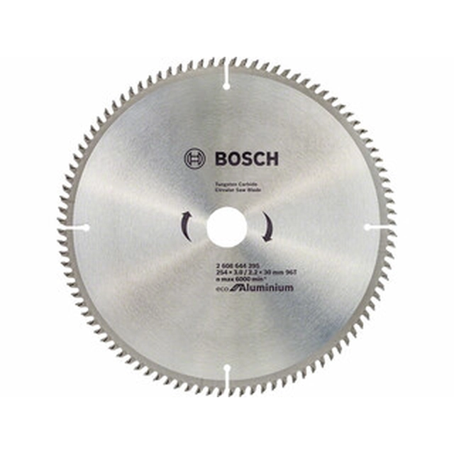 Pânză de ferăstrău circular Bosch 254 x 30 mm | numărul de dinți: 96 db | latime de taiere: 3 mm