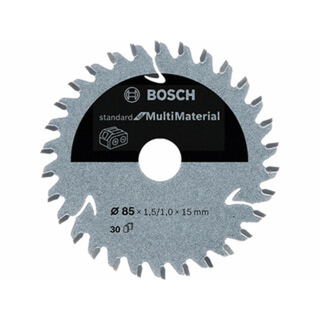 Pânză de ferăstrău circular Bosch 85 x 15 mm | numărul de dinți: 30 db | latime de taiere: 1,5 mm