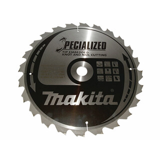 Pânză de ferăstrău circular Makita 355 x 30 mm | numărul de dinți: 24 db | latime de taiere: 3 mm