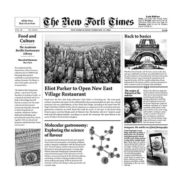 Papel - New York Times (500 uds)