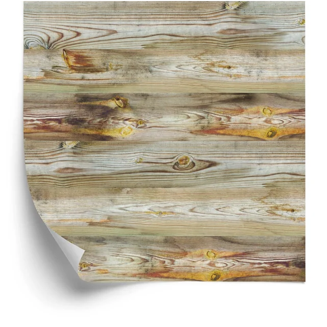 Papier peint Planches de bois horizontales