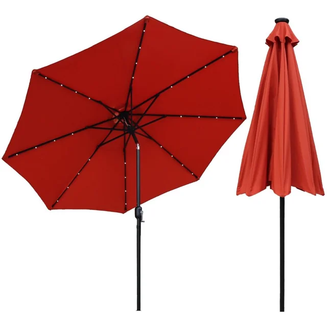 PARAPLUIE DE JARDIN AVEC ÉCLAIRAGE LED 300CM COCCORA