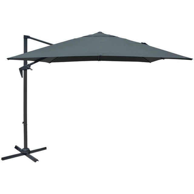 Parasol latéral ROJA Deluxe, 2,7 x 2,7 m, gris