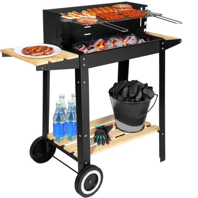 PARIL garden charcoal grill on wheels