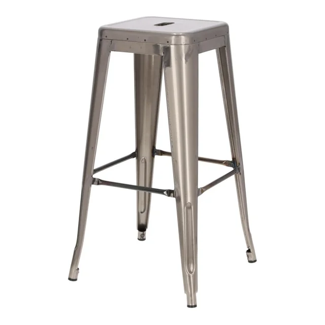 Paris stool 75cm. metallic insp. Tolix