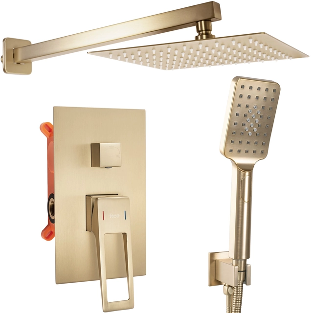 Parker Gold Brushed Concealed Shower Set + BOX