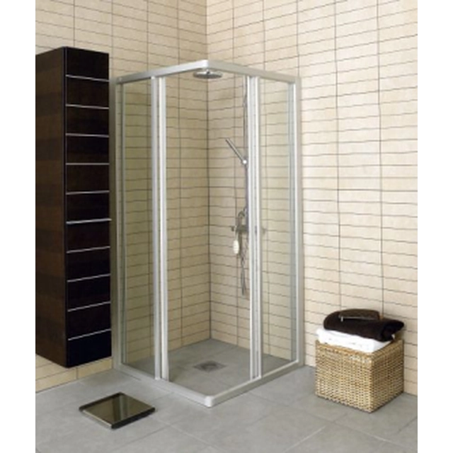 Paroi de douche IFO SOLID SVH NK 99 profilé aluminium, verre clair