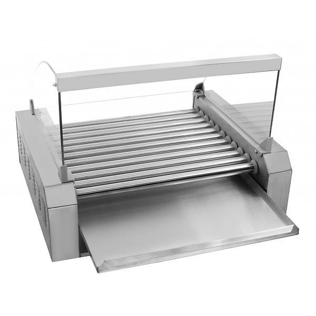 Parrilla enrollable 11 rodillos de acero inoxidable con cristal COOKPRO 500010013 500010013