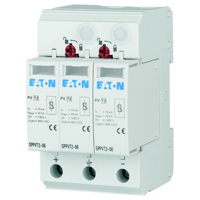 Pārsprieguma ierobežotāja tips 1+2 600VDC SPPVT12-06-2+PE
