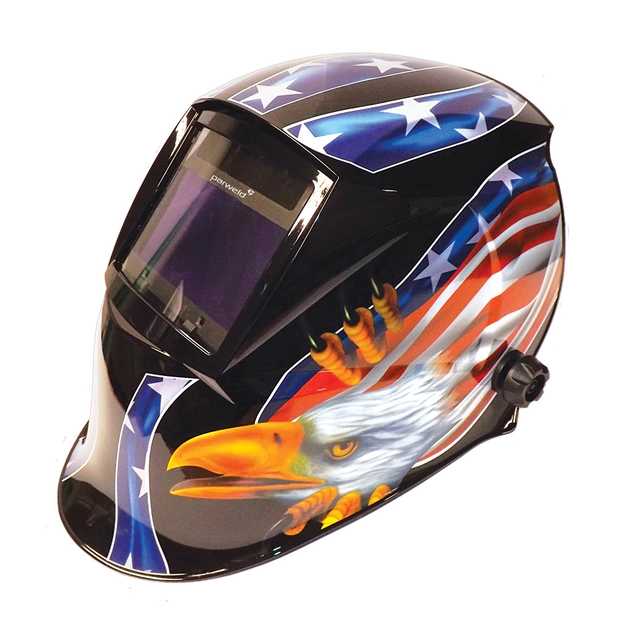 Parweld XR938H / E automatic welding head shield eagle pattern True Color