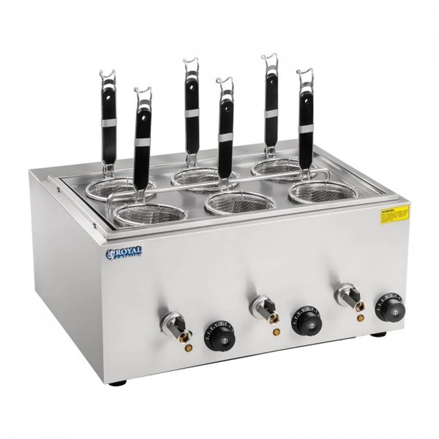 Pasta komfur - 6 x ROYAL CATERING kurv 10010235 RCNK-6