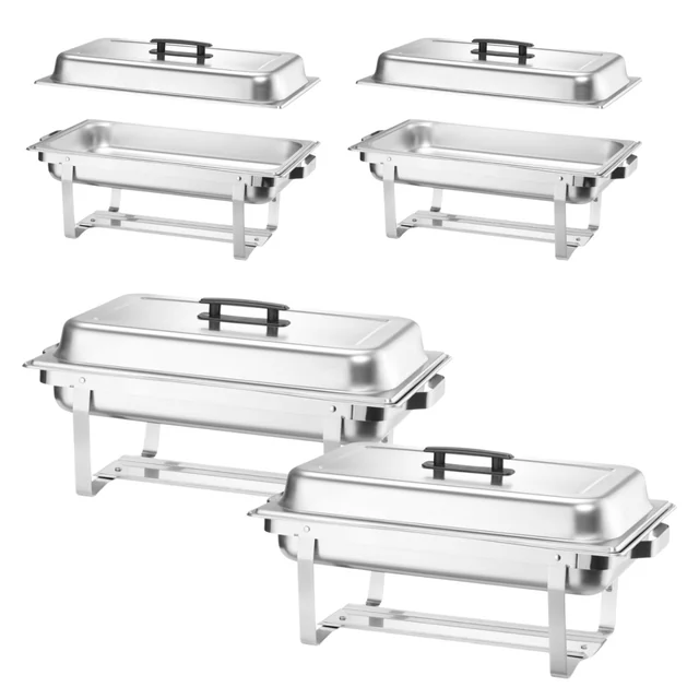 Pastetenwärmer-Buffet-Set 4 Stücke mit 4x Gn 1/1 Hendi 238837