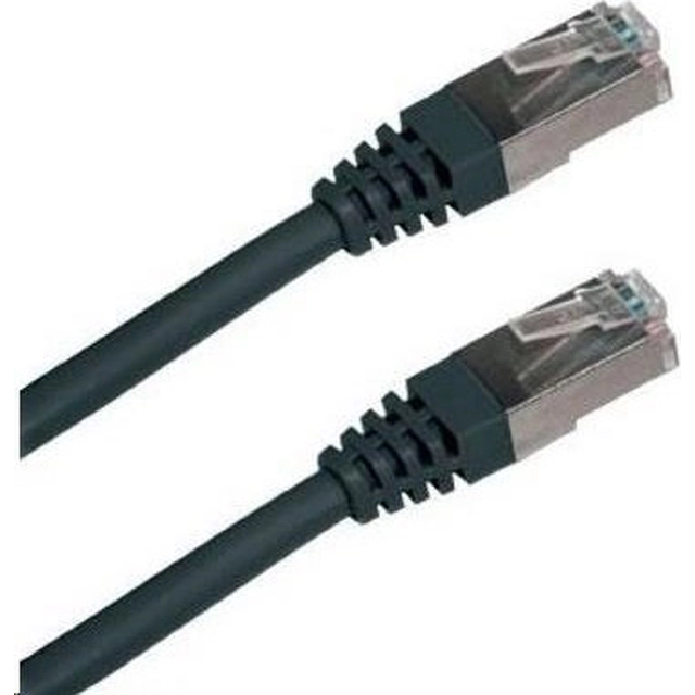 Patch cable Cat5E, FTP - 0,5m, black