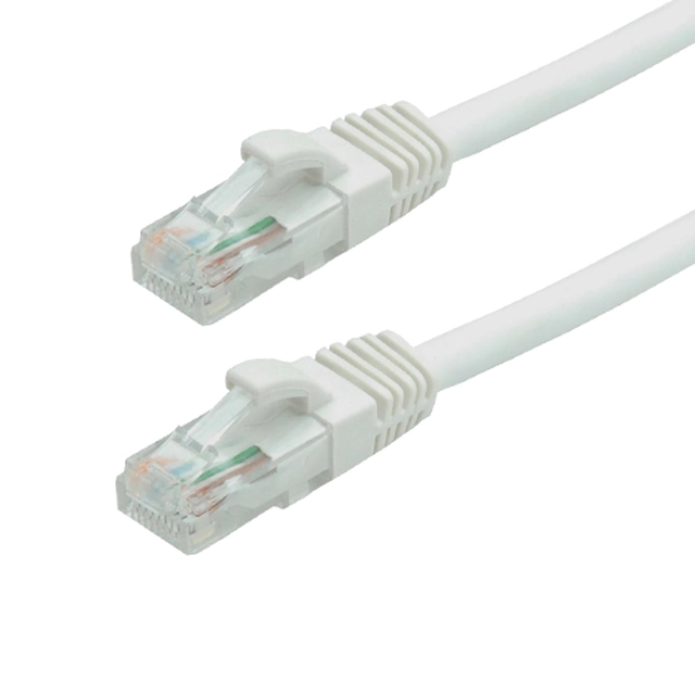 Patch kabel Gigabit UTP cat6, LSZH, 5.0m, bílý - ASYTECH Networking TSY-PC-UTP6-5M-W