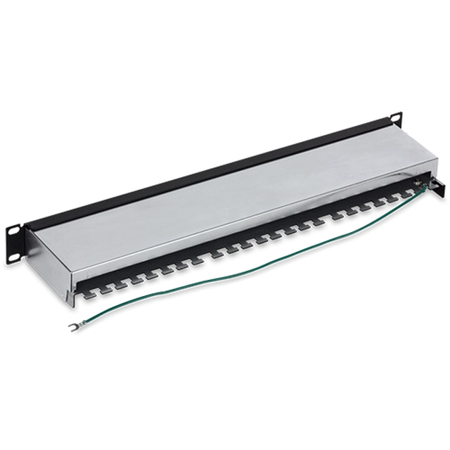 Patch Panel 24 ports RJ45, Cat6a, Shielded, 1U - TRENDnet TC-P24C6AS