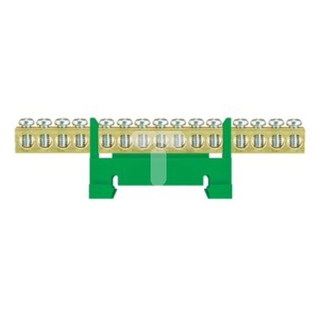 Pawbol Low rail priključni blok 15-torowa zelena TH35