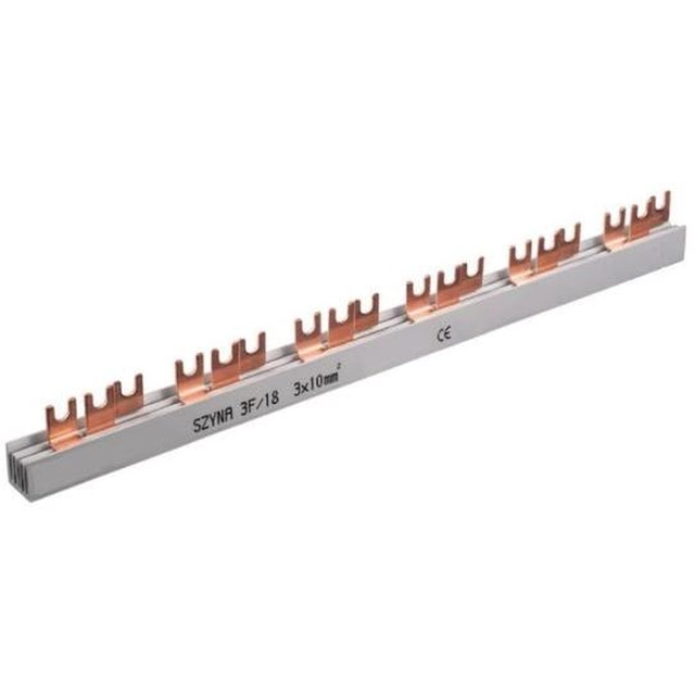 Pawbol Szyna łączeniowa 3P 63A 10mm2 widełkowa 54mod. S-54 (E.4304)