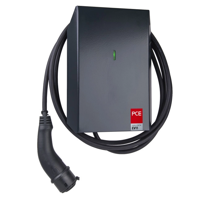 PCE Wallbox punjač 11kW EV11 s kabelom 5 metara, utikač TIP 2 370100