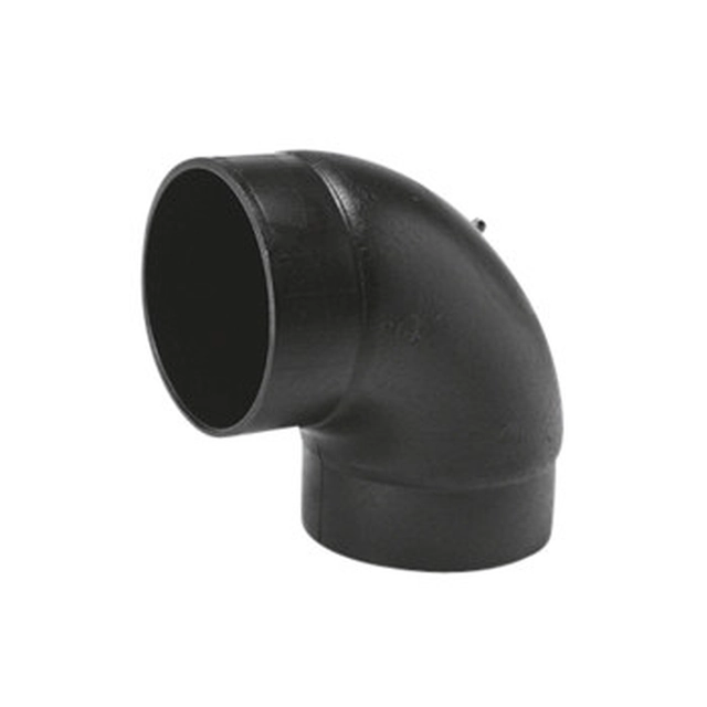 PEHD elbow 200/90 segmented SDR26 S12.5, black, QS (Quick Stream)