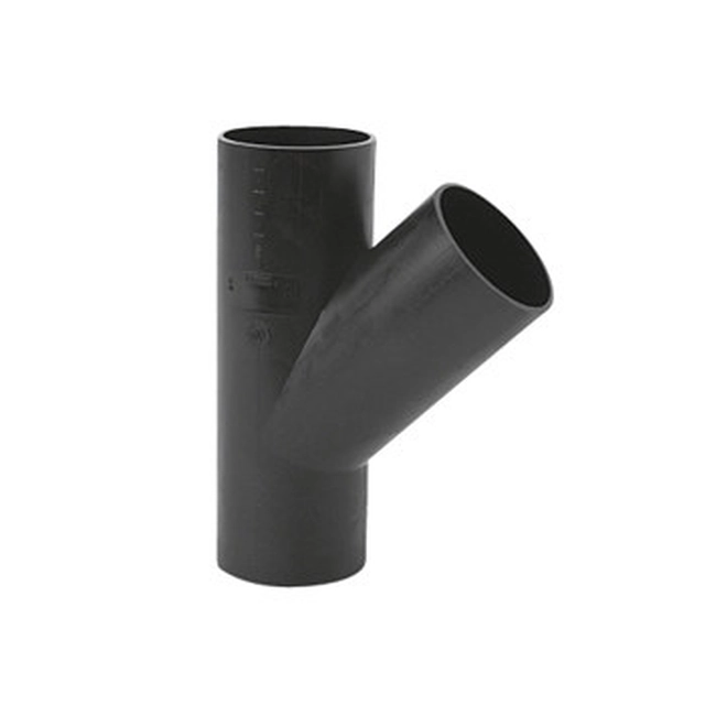 PEHD tee 75x56/45 S12.5, black, QS (Quick Stream)