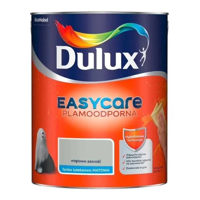 Peinture Dulux EasyCare gris menthe 2,5L