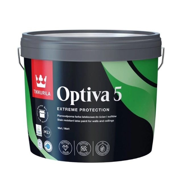 Peinture Latex Tikkurila Optiva 5 Base Mat A 2,7L