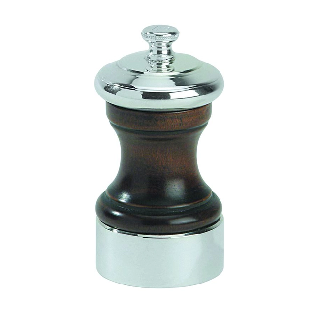 Pepper mill 10 cm wood + silver-plated brass BISTRO - PEUGEOT