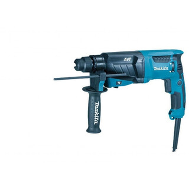 Perceuse à percussion électrique Makita HR2631F 2,4 J | Dans le béton : 26 mm | 2,9 kg | 800 W | SDS-Plus | Dans une valise