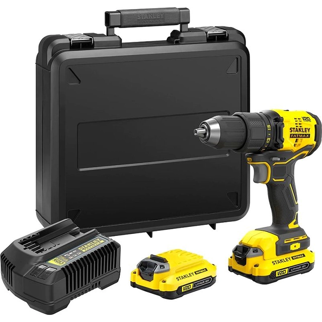 Perceuse-visseuse Stanley SFMCD710D2K 18 V 2 x batterie 2 Ah