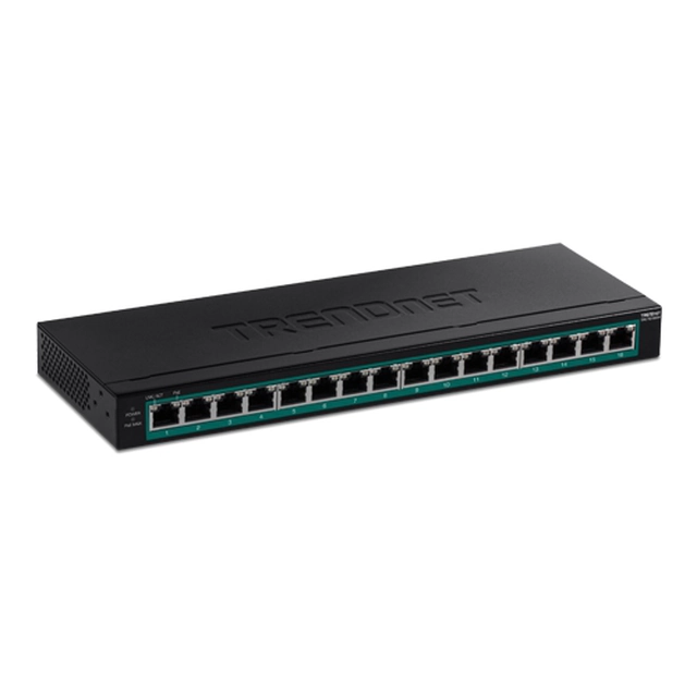 Перемикач 16 Gigabit PoE/PoE+ портів 123W - TRENDnet TPE-TG160H