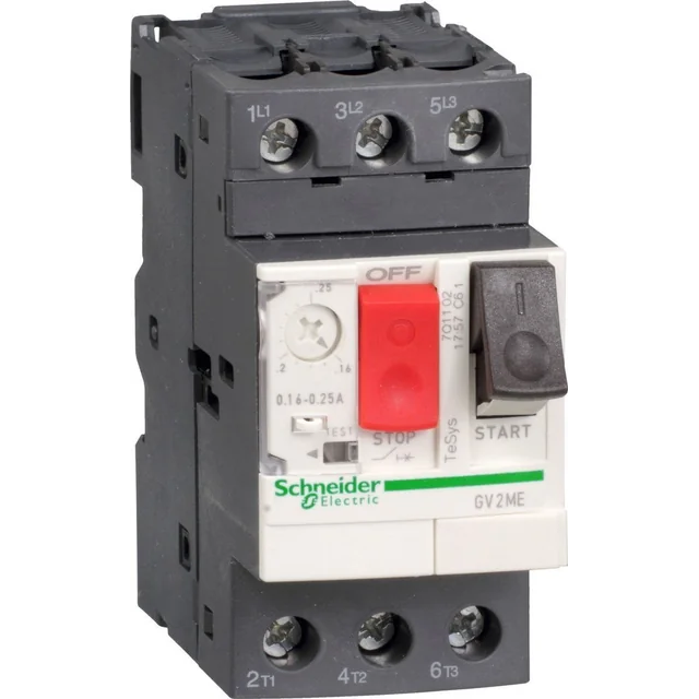 Перемикач двигуна Schneider Electric 3P 0,09kW 0,25-0,40A PL GV2ME03AP