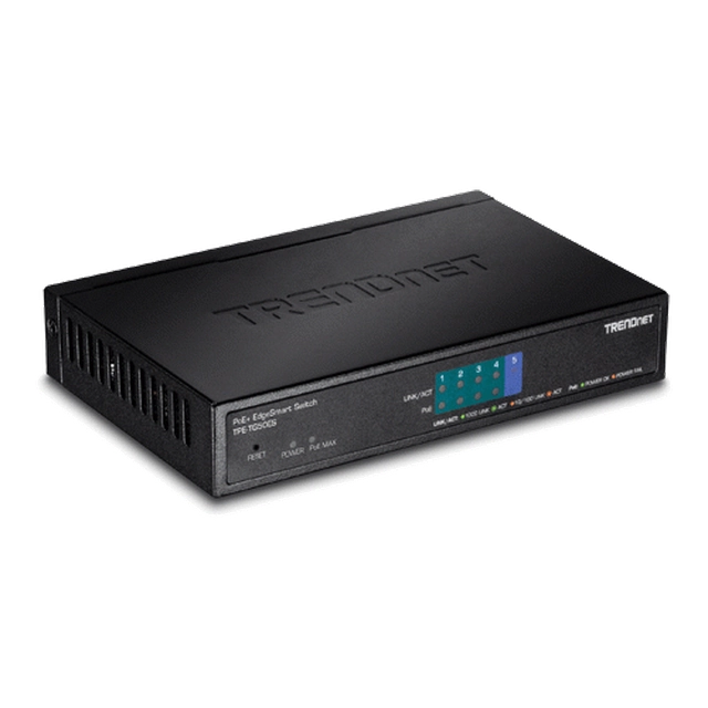 Перемикач портів 5 - 4 Gigabit PoE+ 31W'1 x Gigabit - TRENDnet TPE-TG50ES