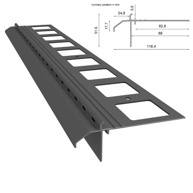 Perfil de beiral Renoplast K20R