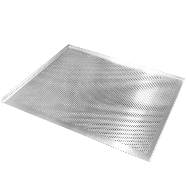 Perforated baking tray for a convection oven with 3 edges 470 x 340 mm - Hendi 617229